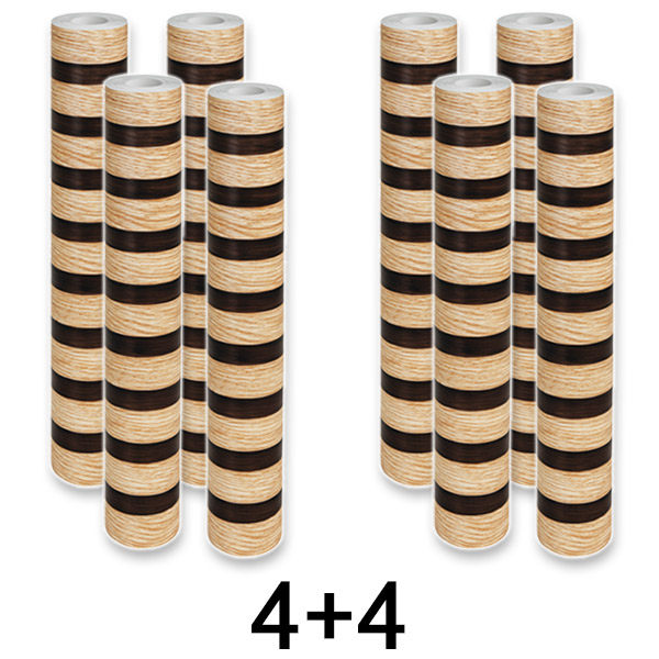 4x Adesivo de parede elegante com efeito em madeira | LINEWALL 1+1 GRÁTIS