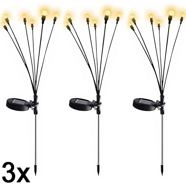 3x Lâmpadas solares LED | SOMPEX