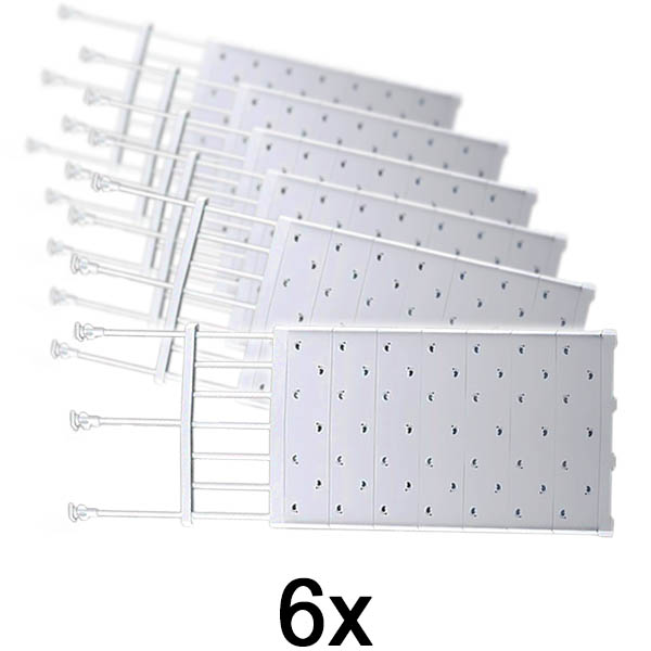 6x Prateleira de arrumação expansível | SHELFEXPEND