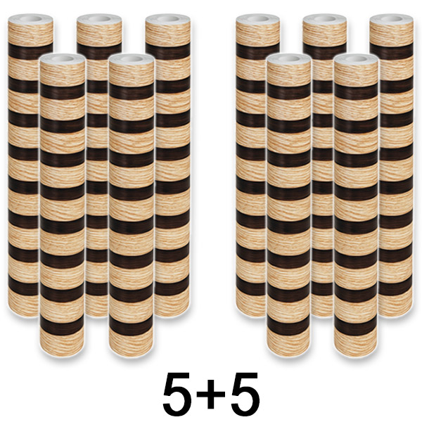 5x Adesivo de parede elegante com efeito em madeira | LINEWALL 1+1 GRÁTIS
