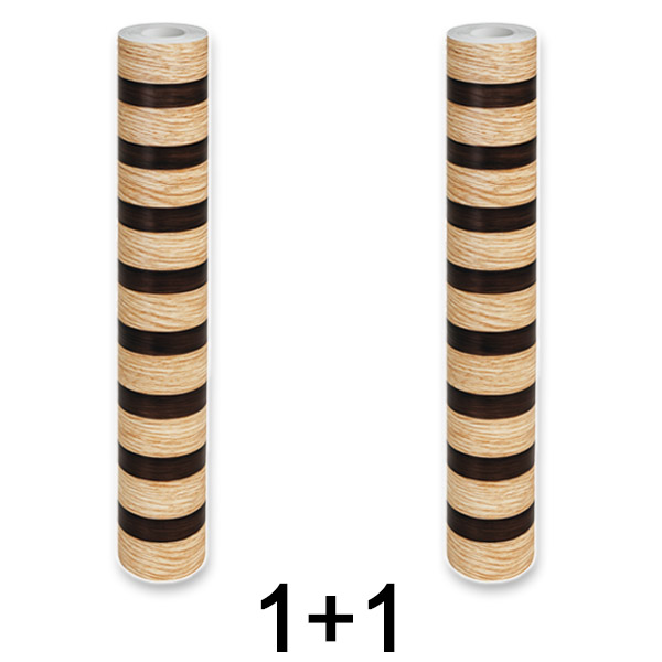 1x Adesivo de parede elegante com efeito em madeira | LINEWALL 1+1 GRÁTIS