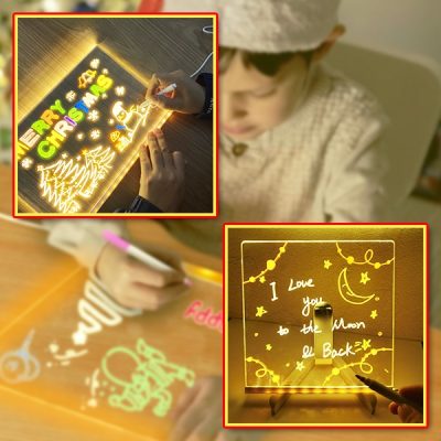 Quadro Luminoso LED com 7 marcadores | LUMOBOARD