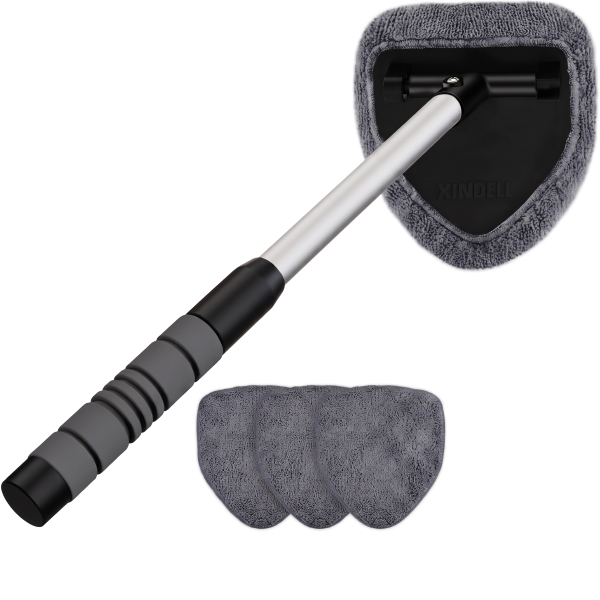 Limpador de vidros para automóvel - Cabeça articulada a 180°, almofadas de microfibra | MICROLINKA